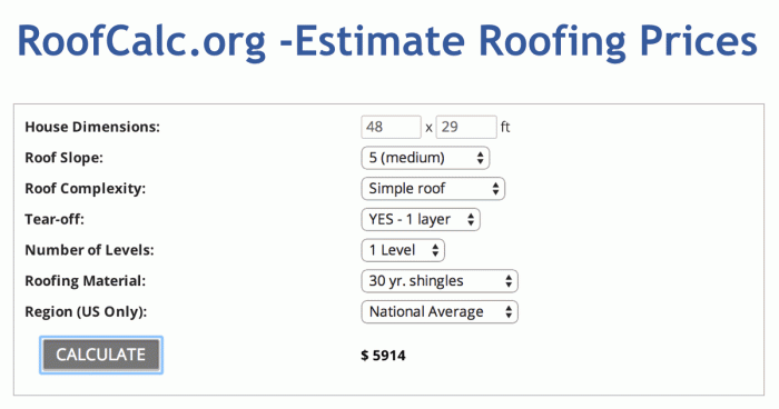 Roofing Calculator - Estimate Roof Replacement Cost - Get Free Quotes